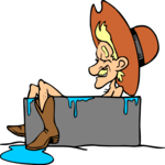 Cowboy Bathing 2