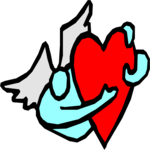 Angel & Heart 05 Clip Art