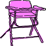 High Chair 2 Clip Art