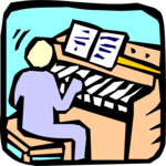 Pianist 08 Clip Art