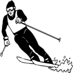 Skier 32 Clip Art