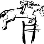 Equestrian - Jumping 3 Clip Art