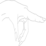 Finger Pointing 076 Clip Art