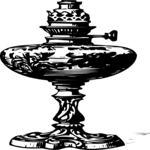 Antique Style Lamp - Table 2 Clip Art
