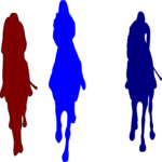 Horse Racing 3 Clip Art