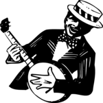 Banjo Player 1 Clip Art