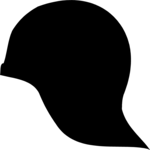 Helmet - Silhouette 06 Clip Art