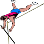 Pole Vault 3 Clip Art