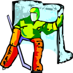 Ice Hockey - Goalie 7 Clip Art