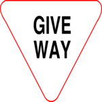 Give Way 2 Clip Art