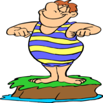 Swimsuit Man 6 Clip Art