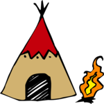 Teepee 06 Clip Art