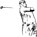 Golfer 3 Clip Art