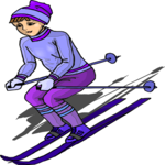 Skier 52 Clip Art