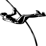 T & F - Pole Vault 1 Clip Art