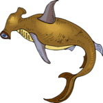 Shark - Hammerhead 8 Clip Art