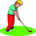 Golfer 051 Clip Art