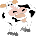 Cow - Worried Clip Art