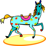 Circus - Horse 1 Clip Art