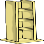 Shelves - Tall Clip Art