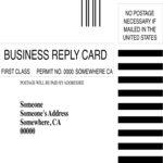 Business Reply Card Clip Art