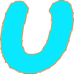 Glow Extended U 2 Clip Art