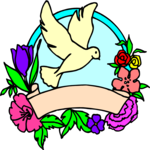 Dove Banner Clip Art