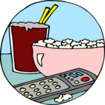 Popcorn & Drink 2 Clip Art