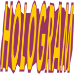Hologram - Title Clip Art