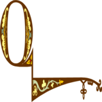 Medieval Q Clip Art