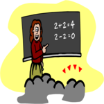 Teacher - Math 2 Clip Art