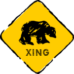 Bear Crossing Clip Art