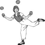Juggler 9 Clip Art