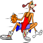 Basketball - Dog Clip Art