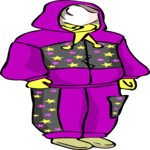 Girl in Sweatsuit 1 Clip Art