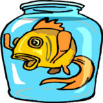 Fish in Jar 2 Clip Art
