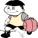 Boy Bouncing Ball Clip Art