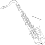 Saxophone 02 Clip Art