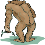 Chimp - Rear Clip Art