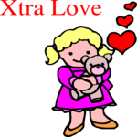 Girl - Extra Love Clip Art