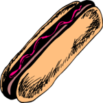 Hot Dog 40 Clip Art