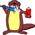 Brushing Teeth - Beaver