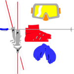 Skiing - Equipment 3 Clip Art