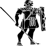 Soldier - Silhouette 2 Clip Art