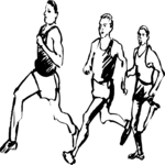 T & F - Runners 3 Clip Art