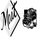 Meat Title 2 Clip Art