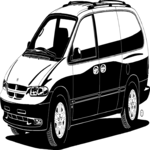Dodge Mini-Van 2 Clip Art