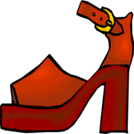 Shoe - Platform 2 Clip Art