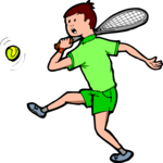 Tennis - Player 55 Clip Art