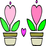 Heart Flowers 2 Clip Art